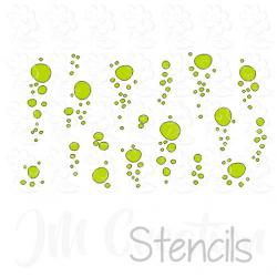 Stencil DIN lang - Luftblasen horizontal